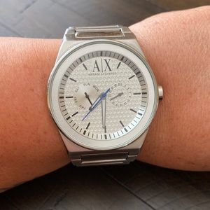 Armani Exchange watch // silver // make offer